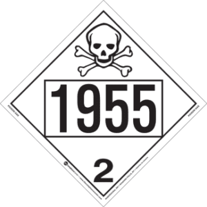 UN 1955, Hazard Class 2 - Toxic Gas, Tagboard - ICC Canada