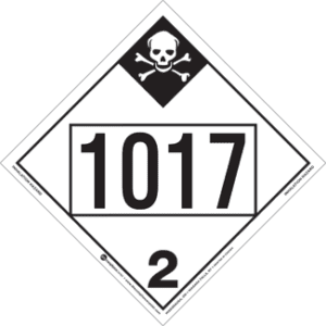 UN 1017, Hazard Class 2 - Inhalation Hazard, Tagboard - ICC Canada