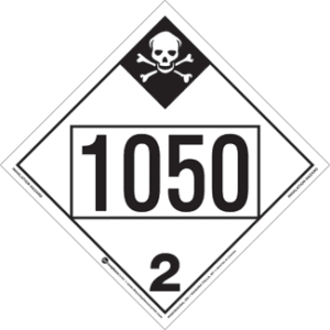 UN 1050, Hazard Class 2 - Inhalation Hazard, Tagboard - ICC Canada