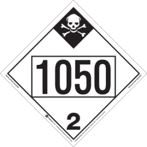 UN 1050, Hazard Class 2 - Inhalation Hazard, Tagboard - ICC Canada