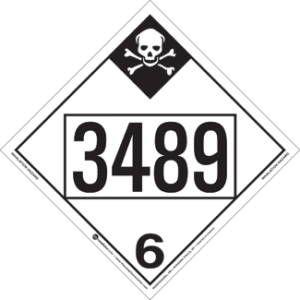 UN 3489, Hazard Class 6 - Inhalation Hazard, Tagboard - ICC Canada