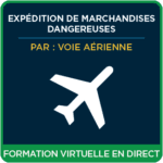 Expédition de marchandises dangereuses par voie aérienne (IATA) - Formation virtuelle en direct de 3 jours (français)