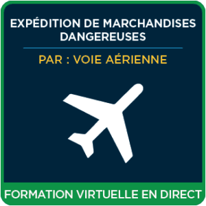 Expédition de marchandises dangereuses par voie aérienne (IATA) - Formation de recyclage d'un jour en direct virtuel (français) - ICC Canada