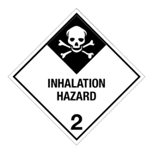 Hazard Class 2.3 - Inhalation Hazard, Worded, High-Gloss Label, 500/roll - ICC Canada