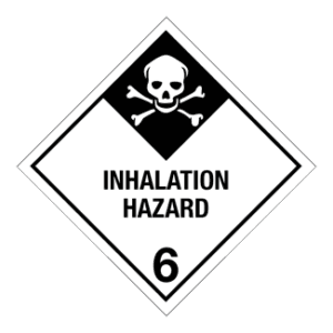 Hazard Class 6.1 - Inhalation Hazard, Worded, High-Gloss Label, 500/roll - ICC Canada