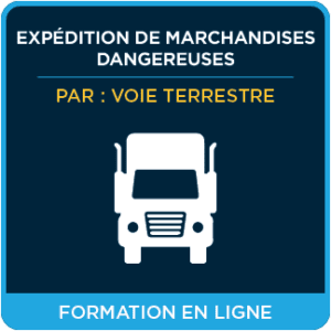 Expédition de marchandises dangereuses par voie terrestre pour les conducteurs et les manutentionnaires (TMD) - Formation en ligne (français) - ICC Canada