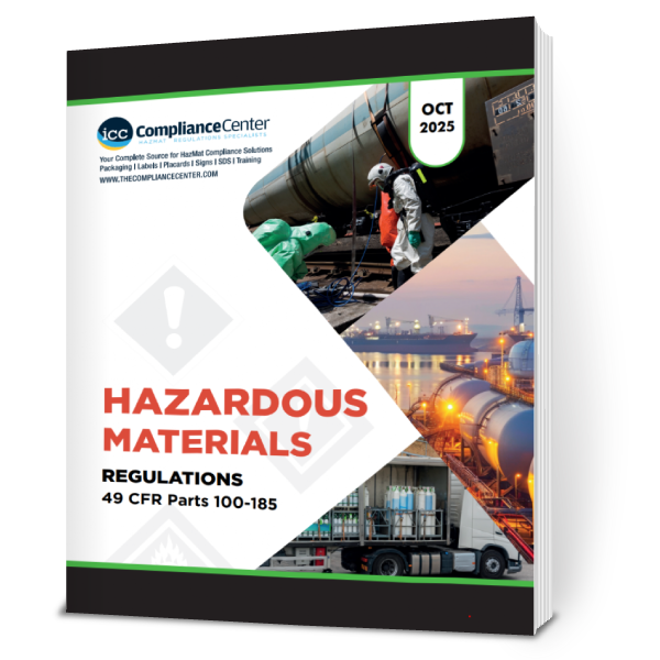 49 CFR Hazmat Regulations 100-185, Bound, October 2025 Edition - ICC Canada 49 CFR Hazmat Regulations 100-185, Bound, October 2025 Edition - ICC Canada