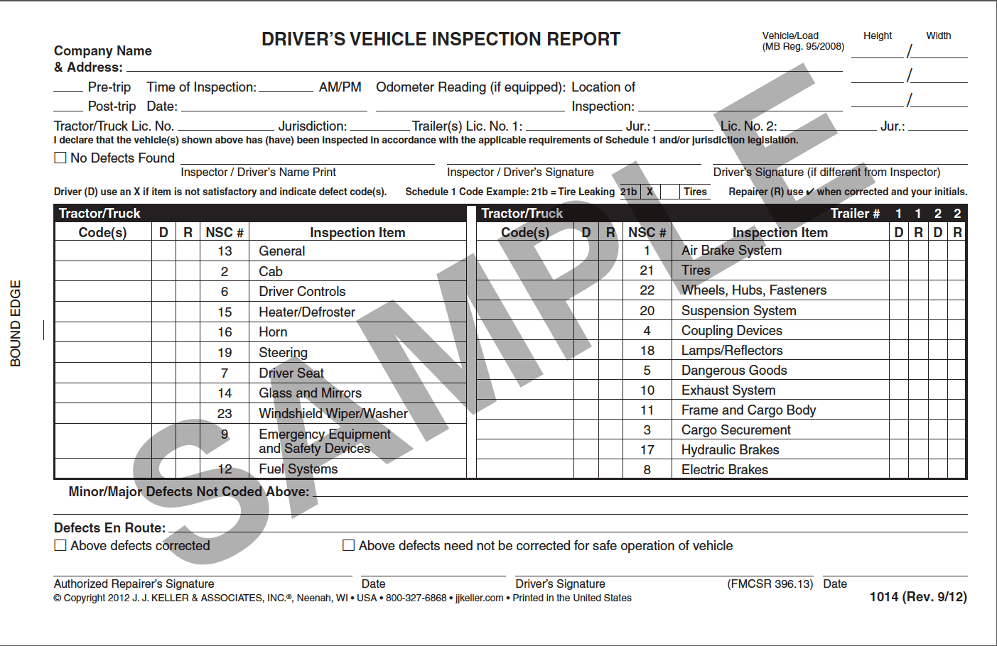 Vehicle Inspection Reports - English - ICC Canada