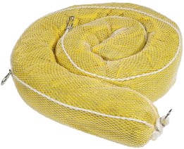 Yellow Hazmat Polypropylene Boom, 4/Pack - 8″ x 10' - ICC Canada