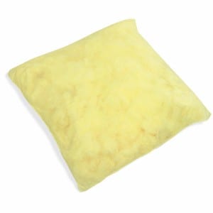 Yellow Hazmat Sorbent, Pillows, 10/Pack - 18″ x 18" - ICC Canada