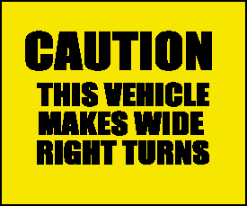 Wide Right Turn Sign - ICC Canada