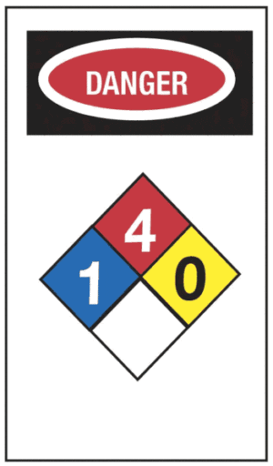 NFPA Hazard Alert Sign - Rigid Vinyl - ICC Canada