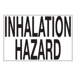 Inhalation Hazard, Self-Stick Vinyl, English, 13.5" x 9" - ICC Canada