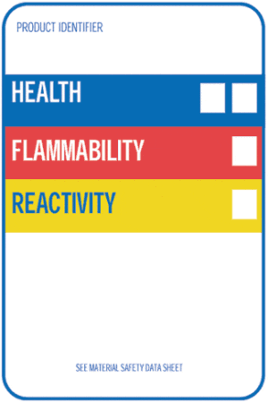 HMIS Label, 4" x 6", Gloss Paper, Preprinted, 500/Roll - ICC Canada