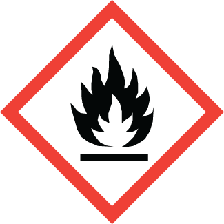 Flammable Material, GHS Pictogram Label, 1" x 1", Gloss Paper, 80/Sheet - ICC Canada