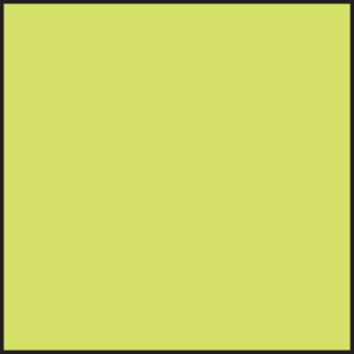 Blank Fluorescent Square Label - 1.25", Fluorescent Chartreuse Paper, 500/Roll - ICC Canada
