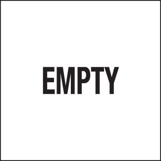 Empty Label, 6" x 6", Gloss Paper, 500/Roll - ICC Canada