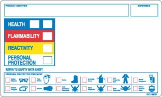 GHS Workplace Label, Vinyl, 500/Roll, 5" x 3", 500/Roll - ICC Canada