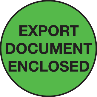 Export Document Enclosed, 2" Round, Fluorescent Paper, 500/Roll - ICC Canada