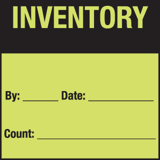 Inventory, 3" x 3", Fluorescent Paper, 500/Roll - ICC Canada
