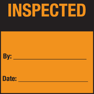 Inspected, 3" x 3", Fluorescent Paper, 500/Roll - ICC Canada