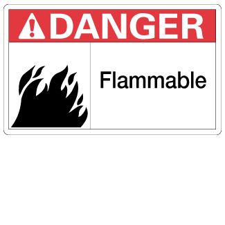 Flammable, 3" x 5", Package of 5, English - ICC Canada