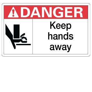Keep Hands Away, 3" x 5", Package of 5, English - ICC Canada