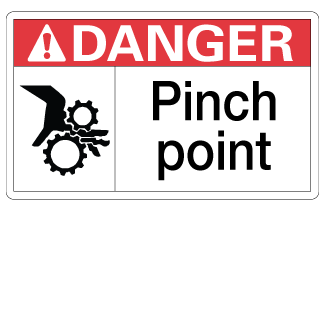 Pinch Point, 3" x 5", Package of 5, English - ICC Canada