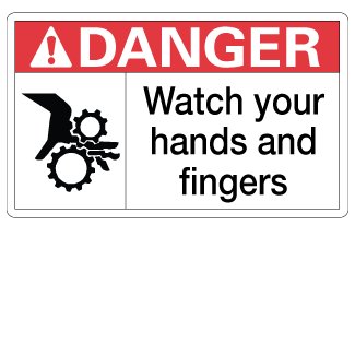 Watch Your Hands and Fingers, 3" x 5", Package of 5, English - ICC Canada