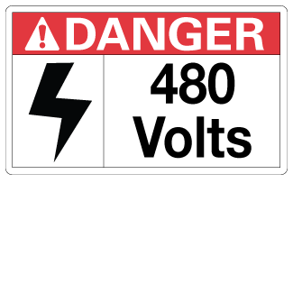 480 Volts, 3" x 5", Package of 5, English - ICC Canada