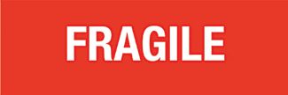 Fragile Label, 3" x 1", Gloss Paper,1000/Roll - ICC Canada