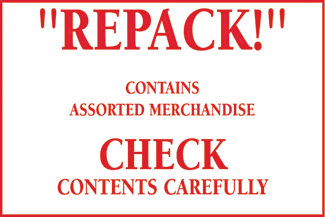 REPACK! Contains Assorted Merchandise - Check Contents Carefully, 3" x 2", Gloss Paper, 500/Roll - ICC Canada