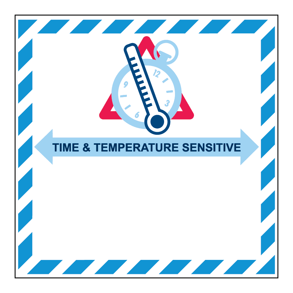 Temperature Sensitive Label, 4" x 4", Gloss Paper, 500/Roll - ICC Canada