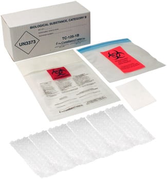 Category B Biological Shipper - (with bubble wrap) - 9" x 4" x 4" - ICC Canada
