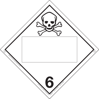 Hazard Class 6.1 - Poison, Tagboard, Blank - ICC Canada