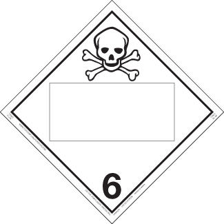 Hazard Class 6.1 - Poison, Rigid Vinyl, Blank - ICC Canada