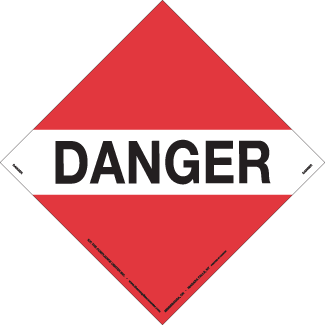 Danger, Rigid Vinyl, Placard - ICC Canada