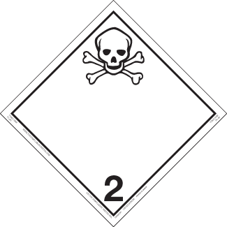Hazard Class 2.3 - Toxic Gas, Tagboard, Non-Worded Placard - ICC Canada