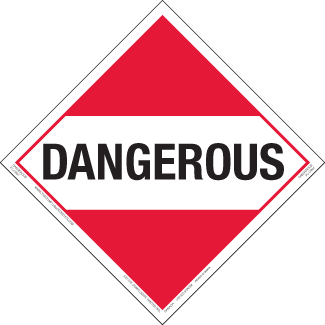 Dangerous, Permanent Self-Stick Vinyl, Placard - ICC Canada