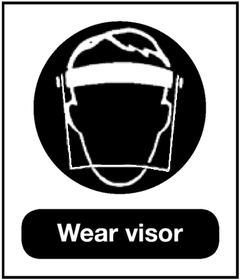 Wear Visor, 8.5" x 11", Rigid Vinyl - ICC Canada