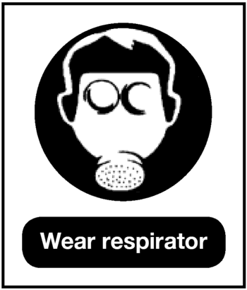 Wear Respirator, 8.5" x 11", Rigid Vinyl - ICC Canada