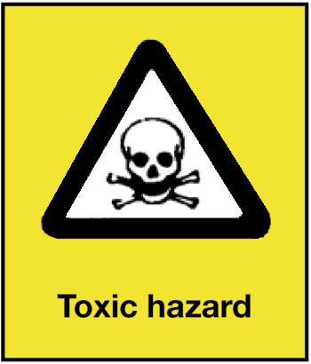 Toxic Hazard, 8.5" x 11", Rigid Vinyl - ICC Canada