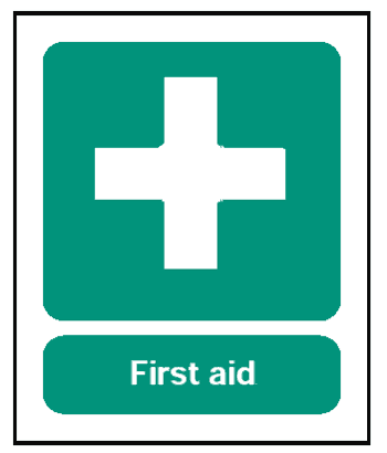 First Aid, 8.5" x 11", Self-Stick Vinyl - ICC Canada