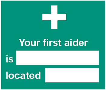 Your First Aider, 8.5" x 11", Self-Stick Vinyl - ICC Canada