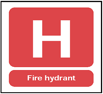 Fire Hydrant, 8.5" x 11", Self-Stick Vinyl - ICC Canada