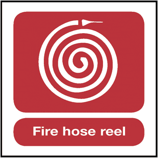 Fire Hose Reel, 8.5" x 11", Self-Stick Vinyl - ICC Canada