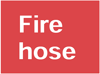 Fire Hose, 8.5" x 11", Self-Stick Vinyl - ICC Canada