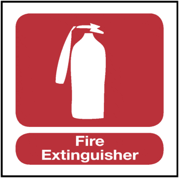 Fire Extinguisher, 8.5" x 11", Self-Stick Vinyl - ICC Canada