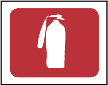 Fire Extinguisher, 8.5" x 11", Self-Stick Vinyl - ICC Canada