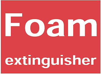 Foam Extinguisher, 8.5" x 11", Rigid Vinyl - ICC Canada